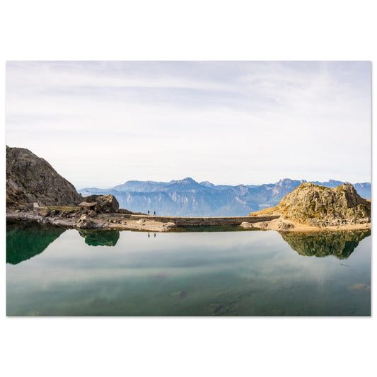 Vente Photo du lac du Crozet, massif de Belledonne - Tableau photo alu montagne