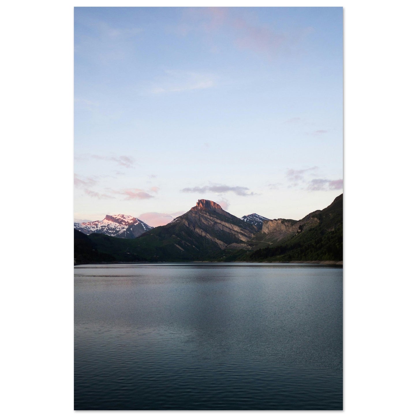 Vente Photo du lac et Barrage de Roselend, Beaufort #1 - Tableau photo alu montagne