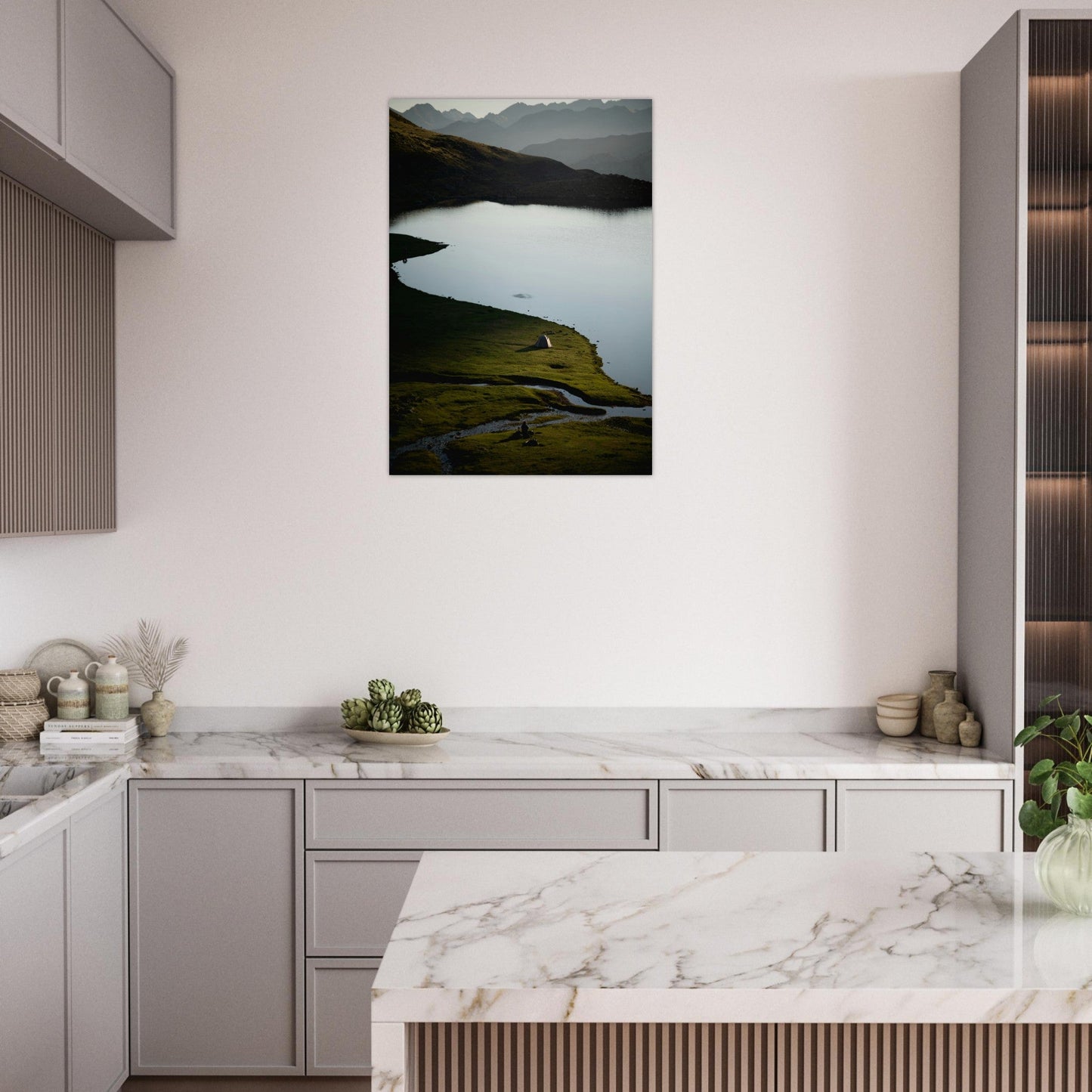 Tableau photo Photo du lac et du Pic du Midi d'Ossau, Laruns, Pyrénées 4 — tirage aluminium Dibond mat, fabrication française, prêt à accrocher