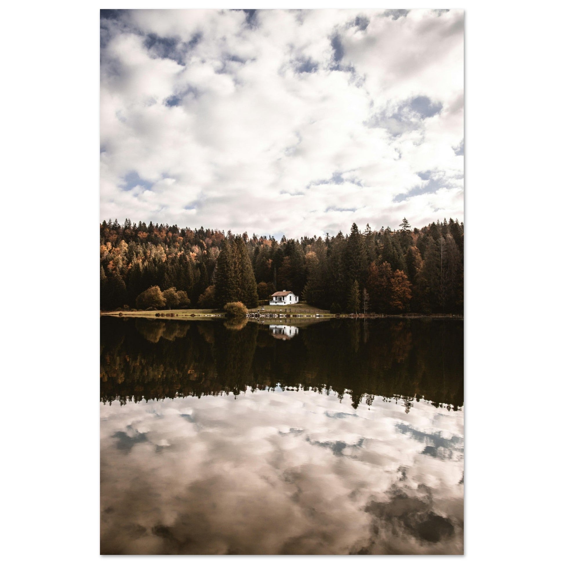 Vente Photo du lac Genin en automne, Jura #2 - Tableau photo alu montagne