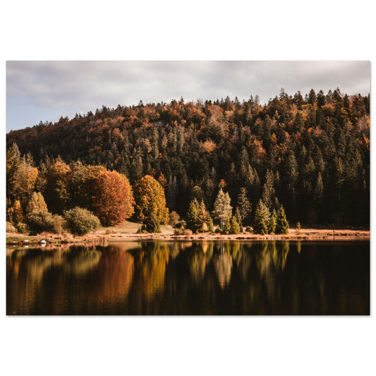 Vente Photo du lac Genin en automne, Jura #3 - Tableau photo alu montagne