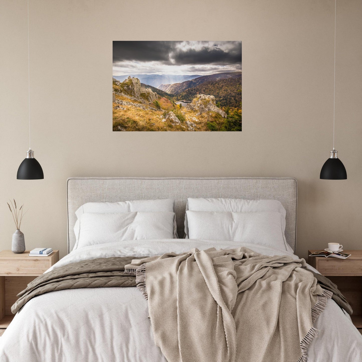 Tableau photo Photo du lac Schiessrothried depuis le Hohneck, Vosges — tirage aluminium Dibond mat, fabrication française, prêt à accrocher