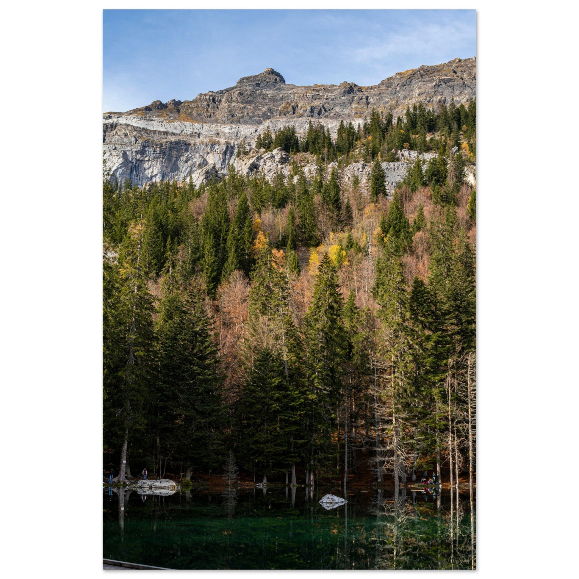 Vente Photo du Lac Vert, Passy, Haute-Savoie - Tableau photo alu montagne