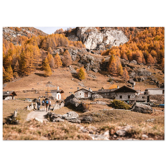 Vente Photo du Monal en automne, Sainte-Foy-Tarentaise, Vanoise #1 - Tableau photo alu montagne