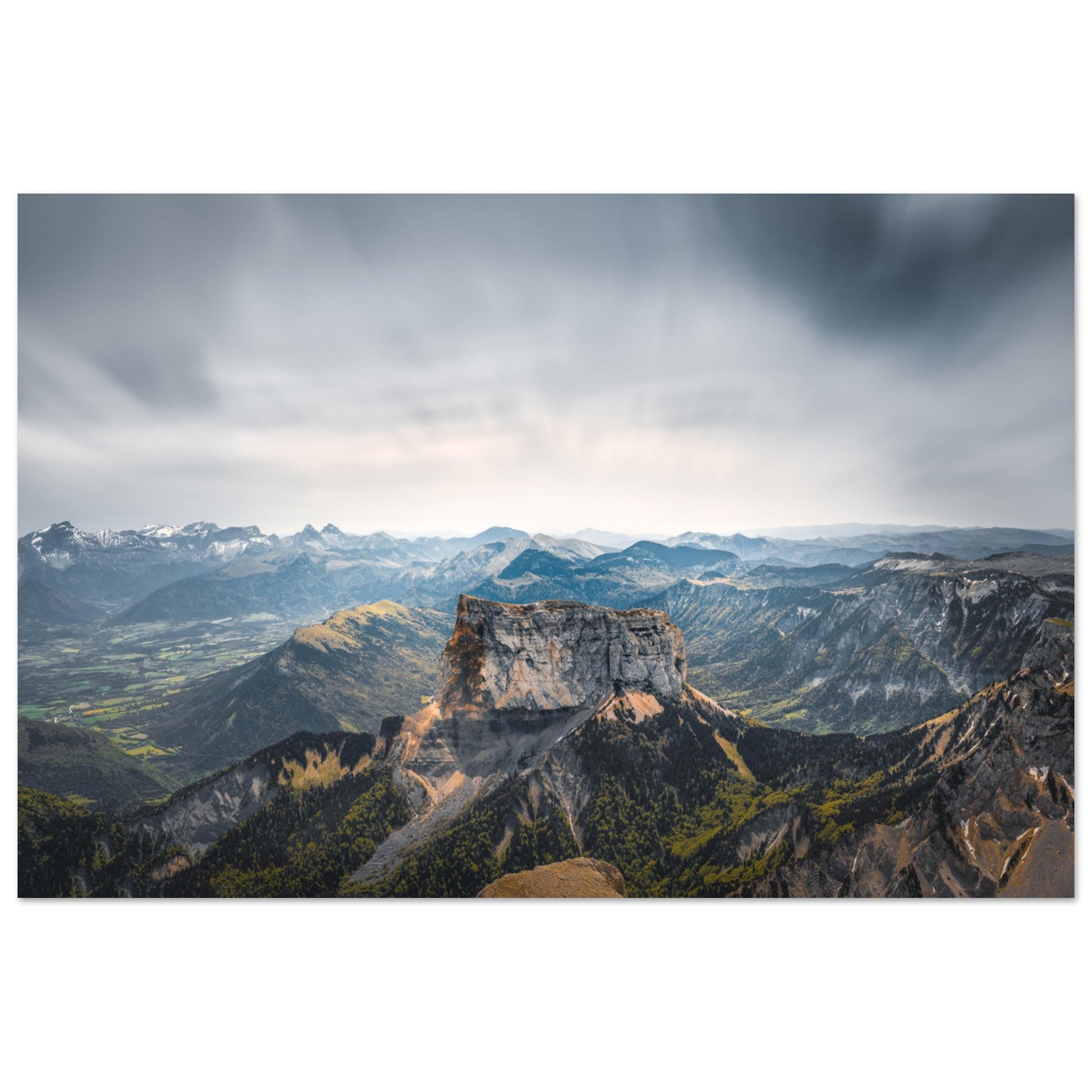 Vente Photo du Mont Aiguille, Massif du Vercors - Tableau photo alu montagne