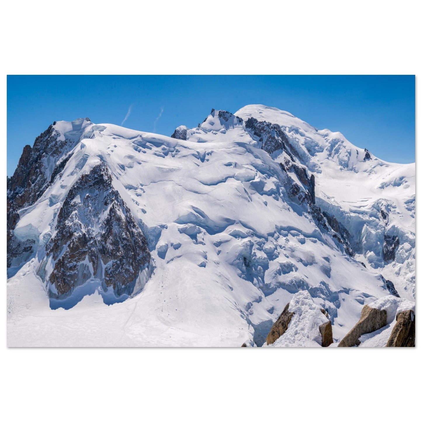 Vente Photo du Mont-Blanc, Mont-Maudit et Mont-Blanc du Tacul - Tableau photo alu montagne