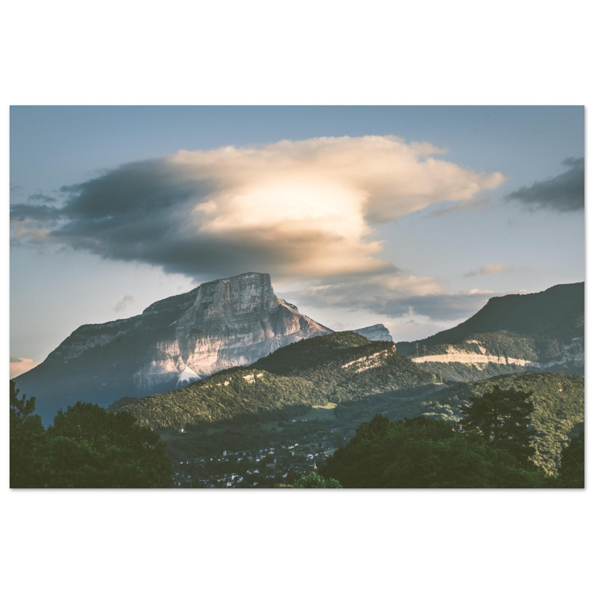 Vente Photo du Mont Granier, Massif de Chartreuse - Tableau photo alu montagne