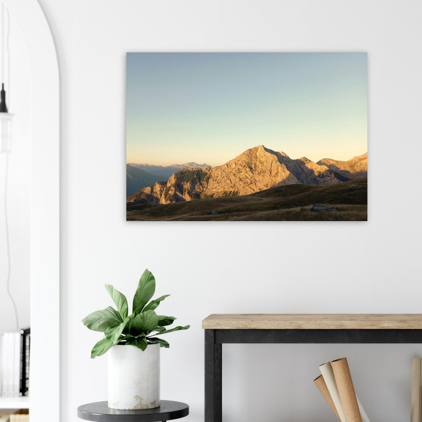 Tableau photo Photo du Pic du Béal Traversier, Refuge de Furfande, Arvieux, Queyras — tirage aluminium Dibond mat, fabrication française, prêt à accrocher