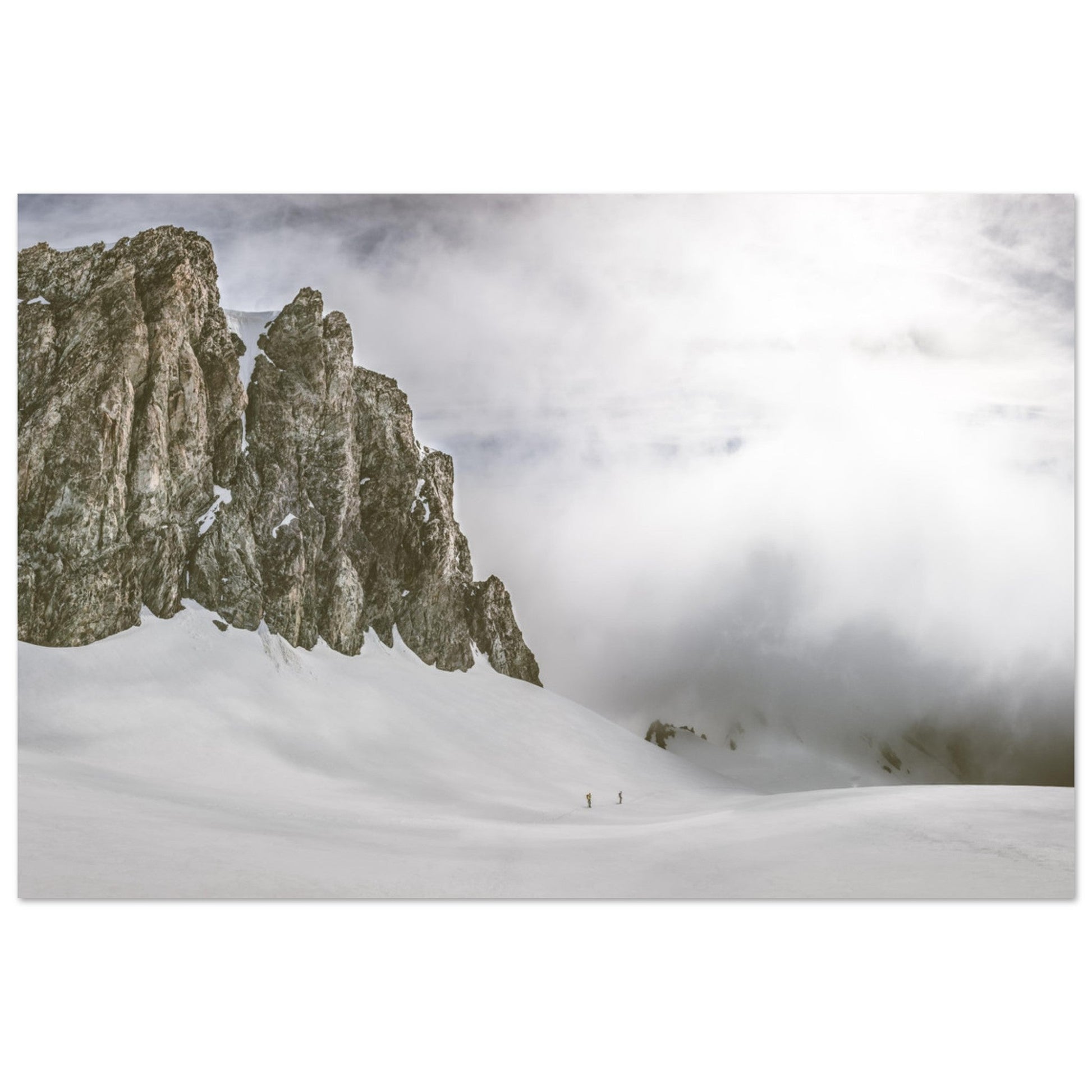 Vente Photo du Plateau de glace des Rouies et Pointe Duhamel - Tableau photo alu montagne