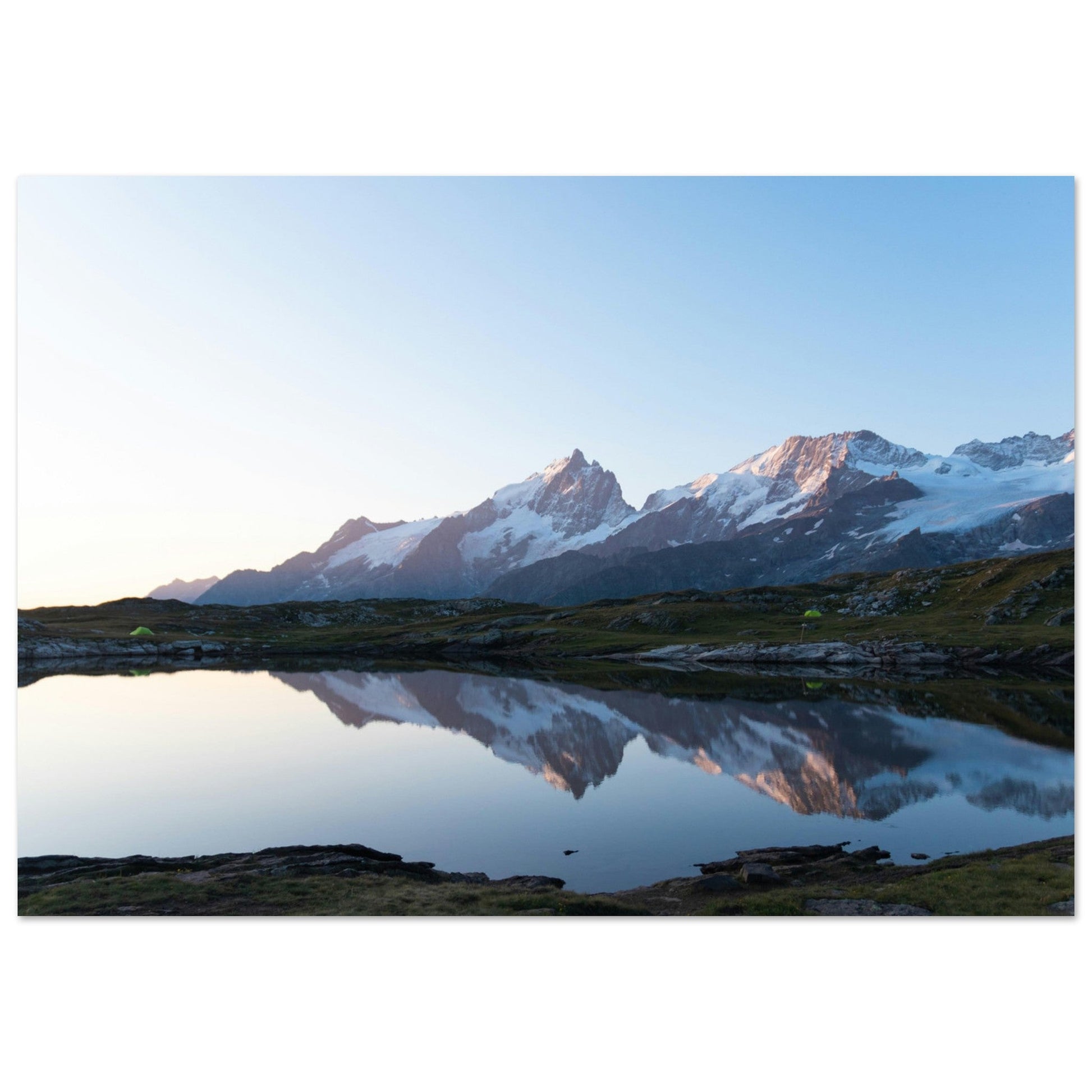 Vente Photo du reflet de la Meije sur lac du Goléon, La Grave, Ecrins - Tableau photo alu montagne
