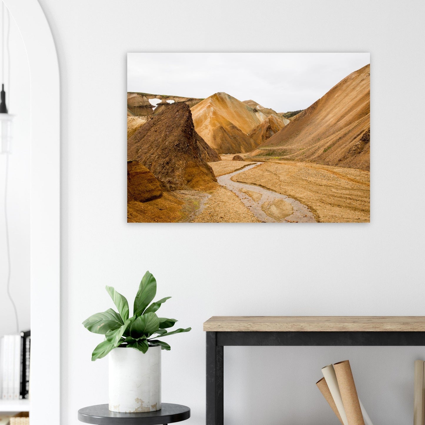 Vente Photo d'un canyon dans le Landmannalaugar, Islande - Tableau photo alu montagne