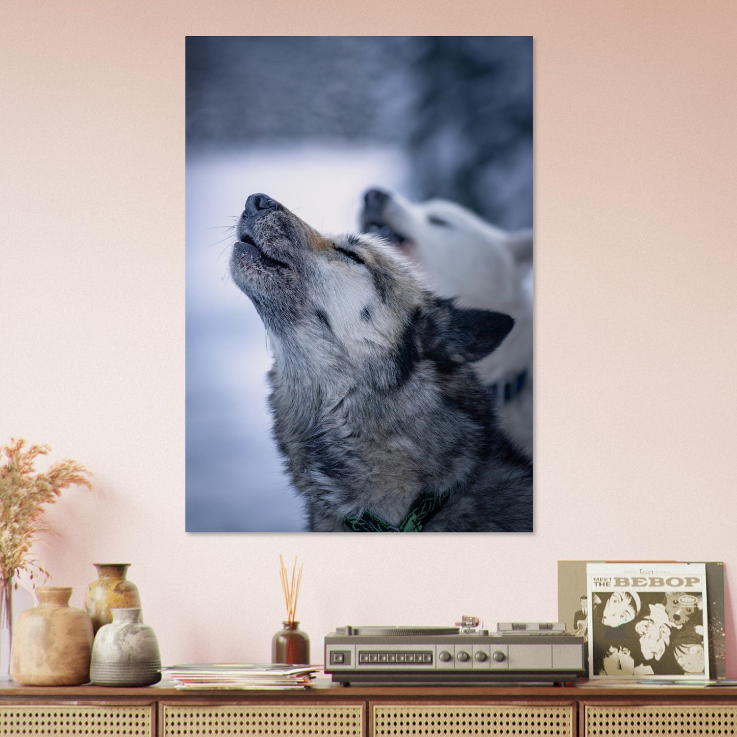 Tableau photo Photo d'un husky - 10 — tirage aluminium Dibond mat, fabrication française, prêt à accrocher