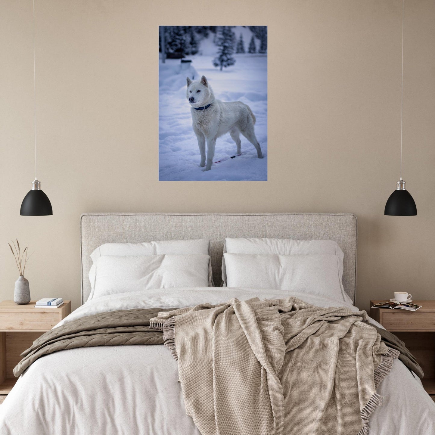 Tableau photo Photo d'un husky - 9 — tirage aluminium Dibond mat, fabrication française, prêt à accrocher