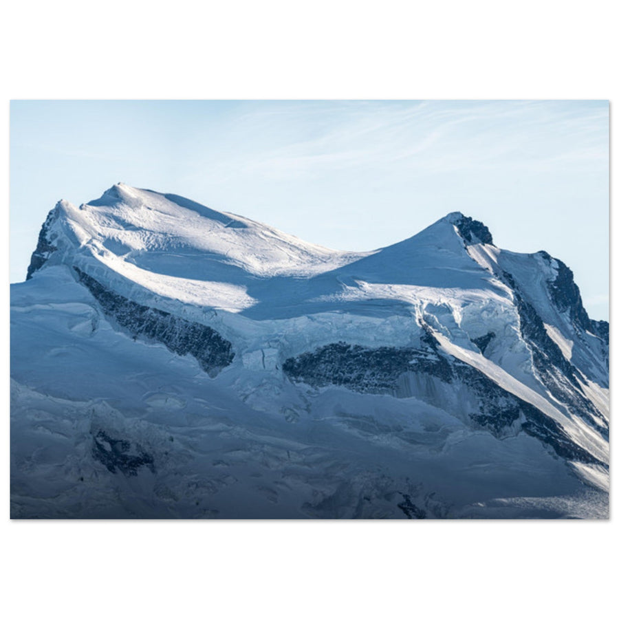 Tableau photo en Alu Dibond : Le Grand Combin et de son glacier, Suisse