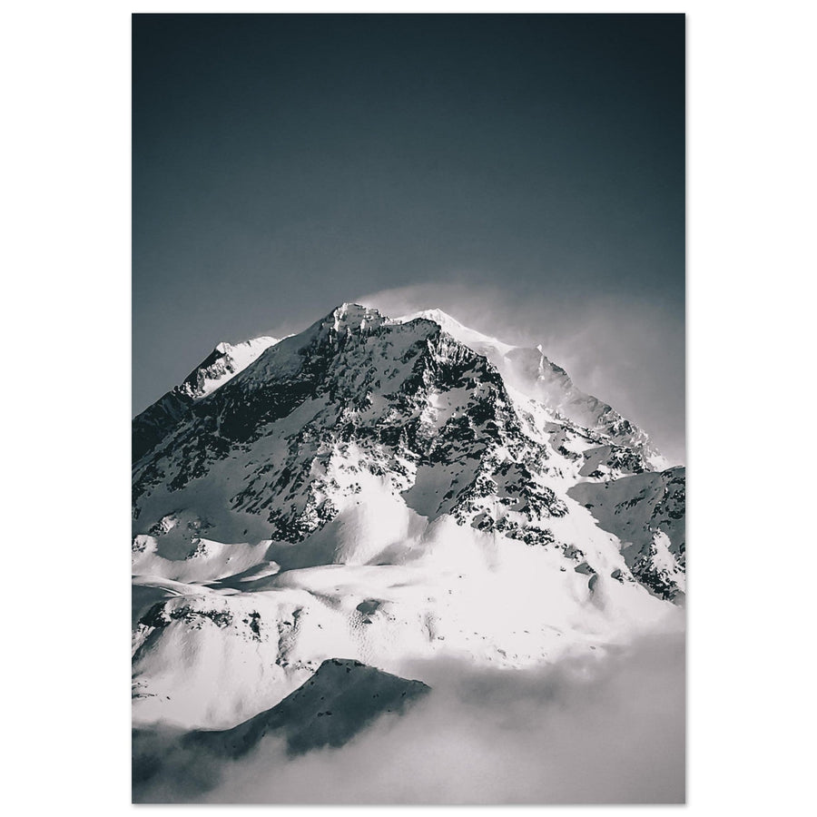 Tableau photo en Alu Dibond : Le Mont-Blanc depuis Genève