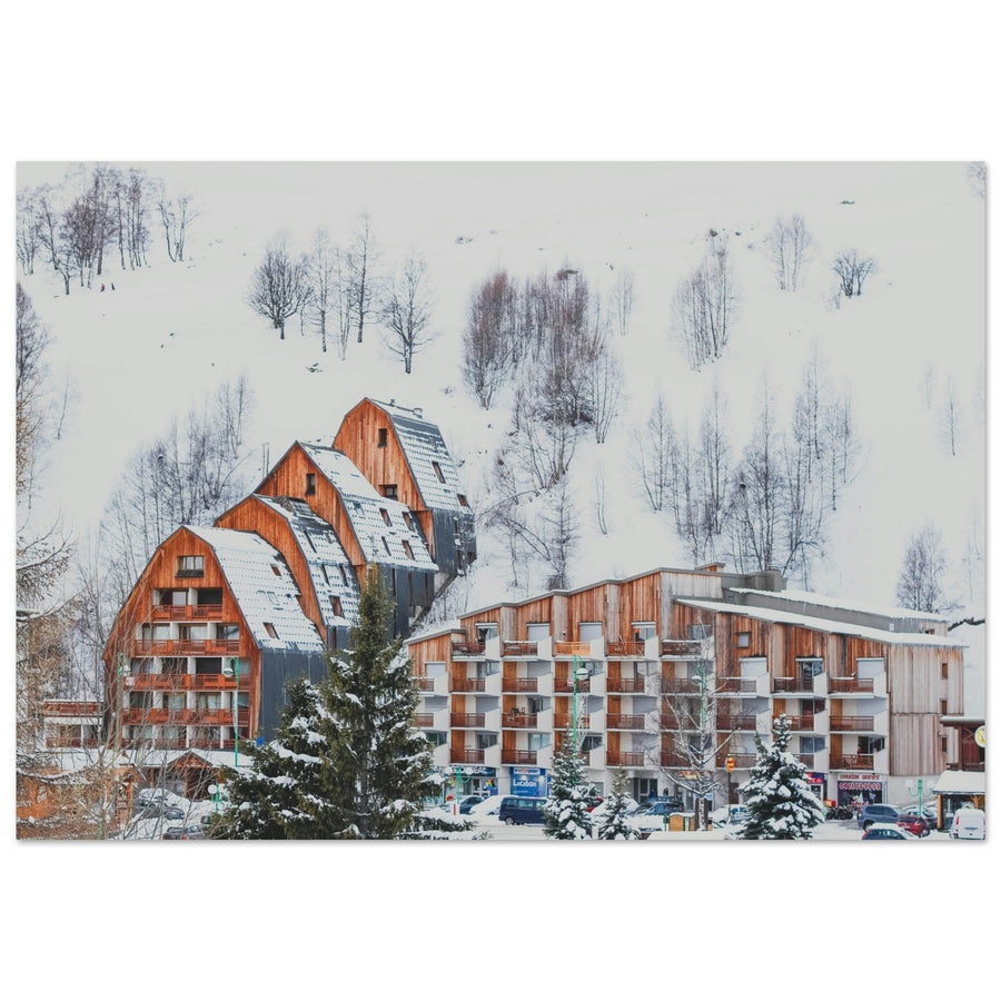 Tableau photo en Alu Dibond : Les Deux Alpes en hiver 1