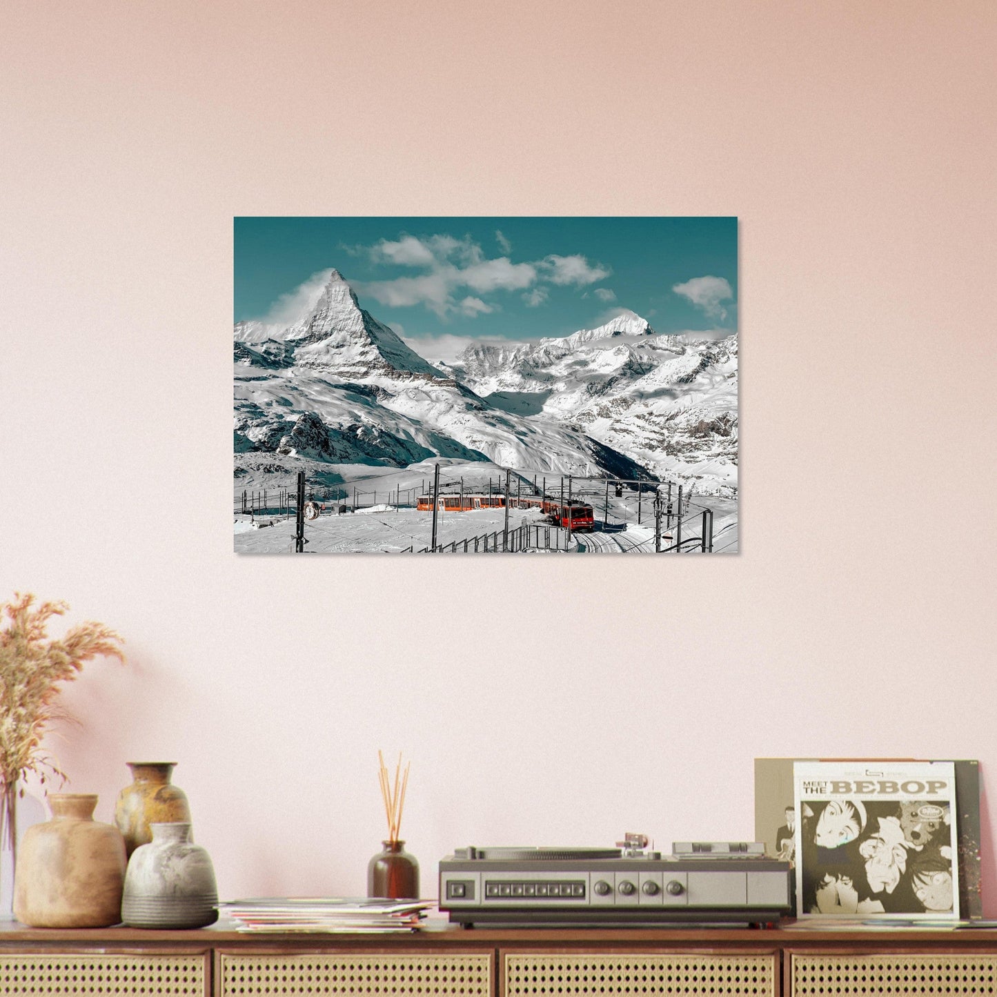 Vente Photo du train de Zermatt, Alpes Suisse #1 - Tableau photo alu montagne