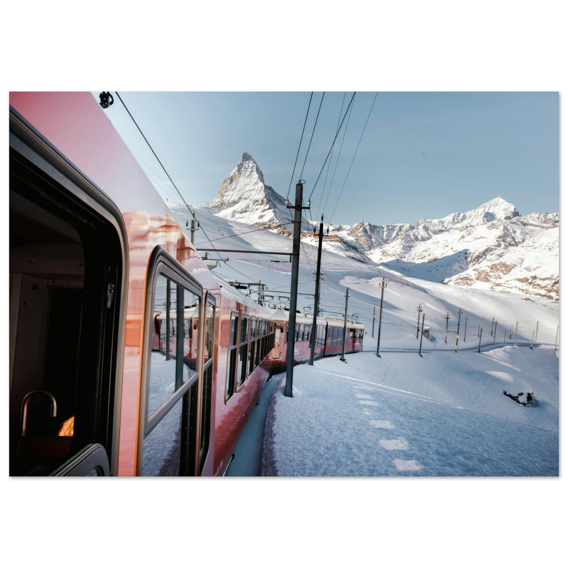 Vente Photo du train de Zermatt, Alpes Suisse #2 - Tableau photo alu montagne