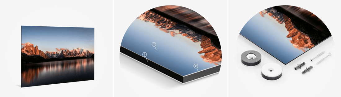 Poster montagne Haute-Savoie : et si vous passiez au tableau alu Dibond - Tableaux photos paysages ｜ Alu Art Mountains