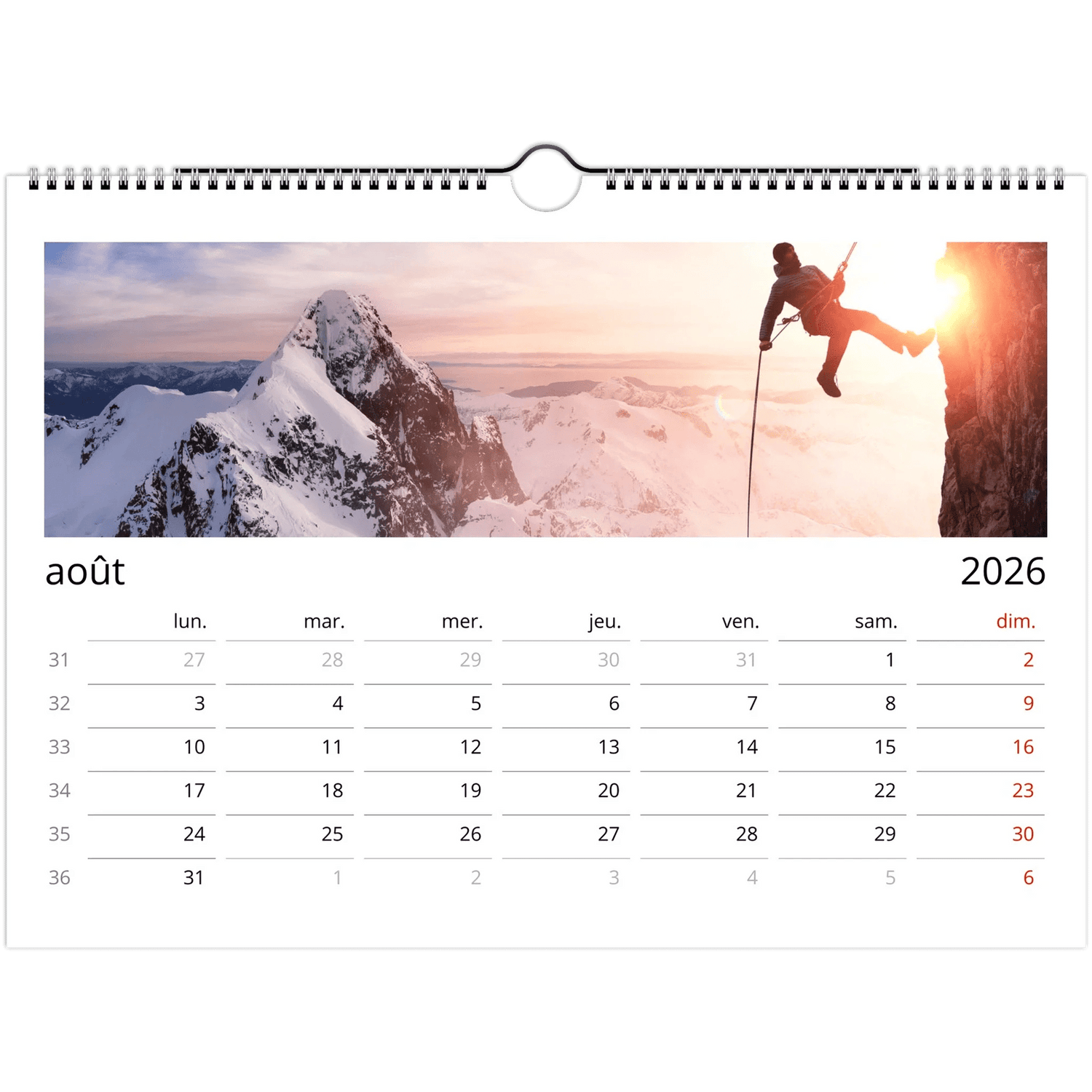 Calendriers Photos Alpes 2026 - Tableaux photos paysages ｜ Alu Art Mountains