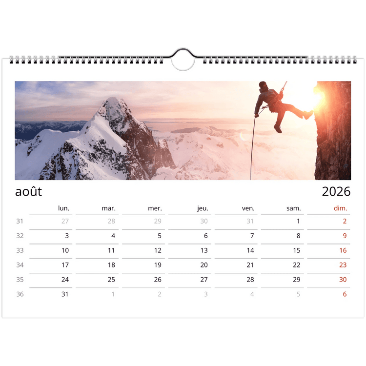 Calendriers Photos Alpes 2026 - Tableaux photos paysages ｜ Alu Art Mountains