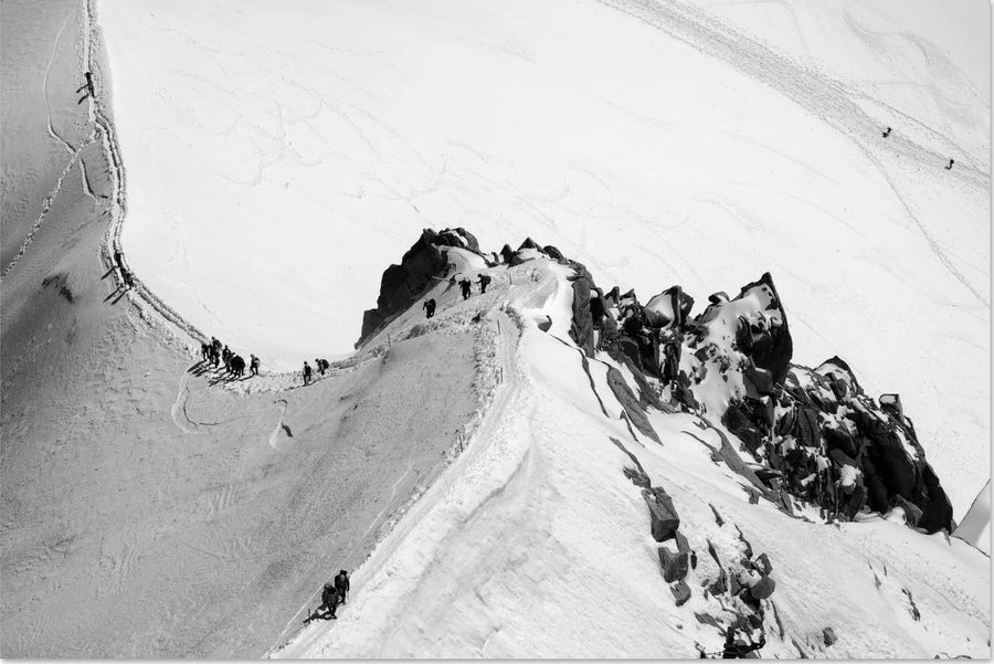 Alpes françaises — noir et blanc