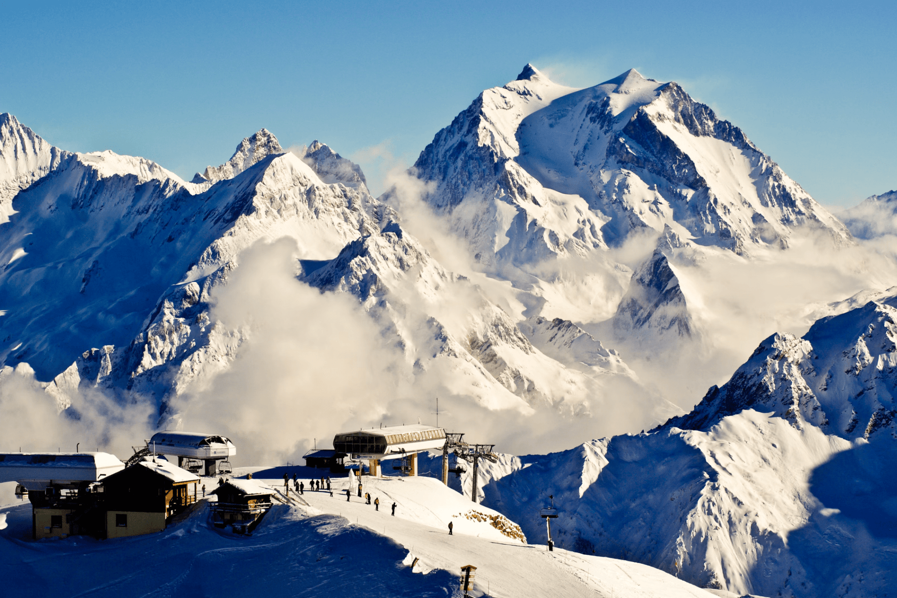 Photos of Saulire, the slopes, the summits and landscapes of Courchevel