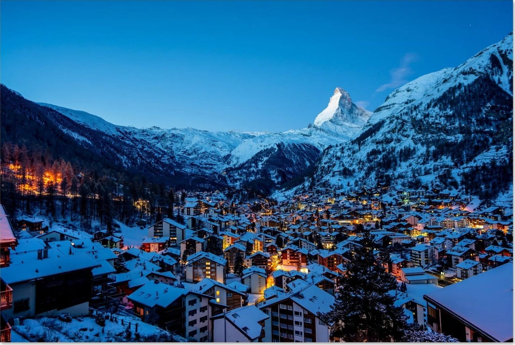 Fotos vom Matterhorn, Gornergrat, den Gletschern und dem Dorf Zermatt