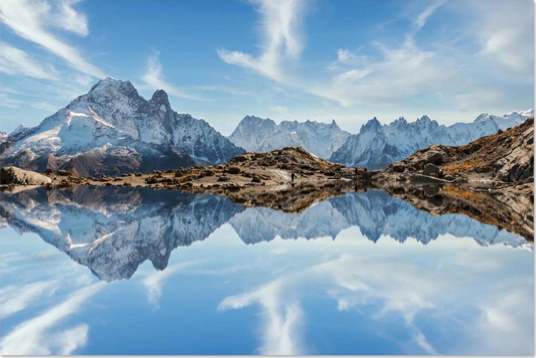 Photos of Lac Blanc, Chéserys, the ridges, and views of Mont Blanc