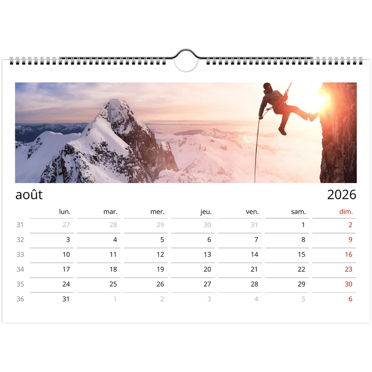 Calendriers Photos Alpes 2026