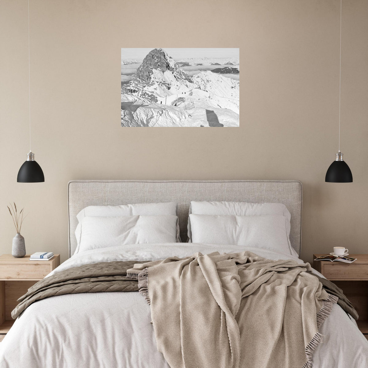 Preview of an AluArtMountains photo print in an interior