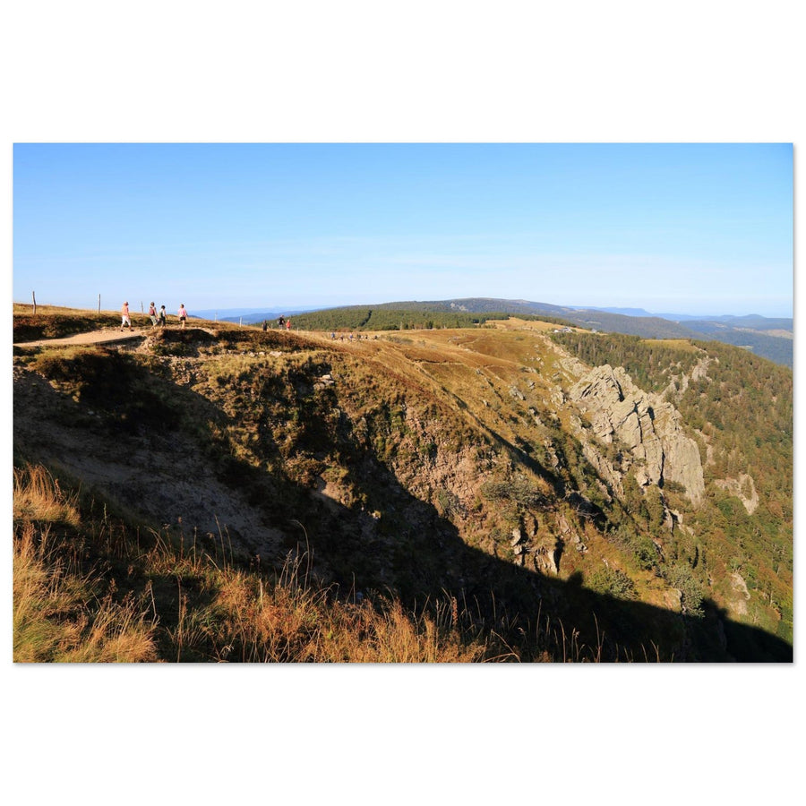 Tableau photo du Hohneck et des falaises de la Martinswand sur aluminium Dibond mat, format 30 × 45 cm