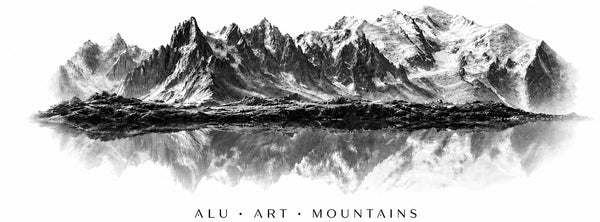 Logo Alu Art Mountains - tableaux photos Mont-Blanc, Alpes