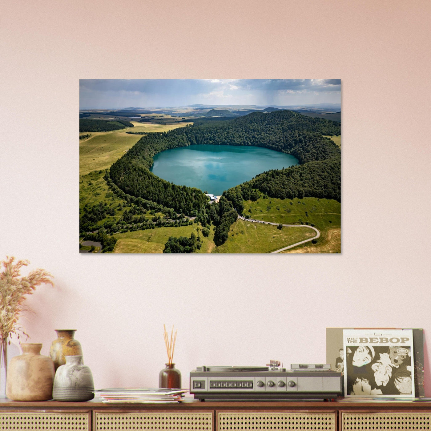 Preview of an AluArtMountains photo print in an interior