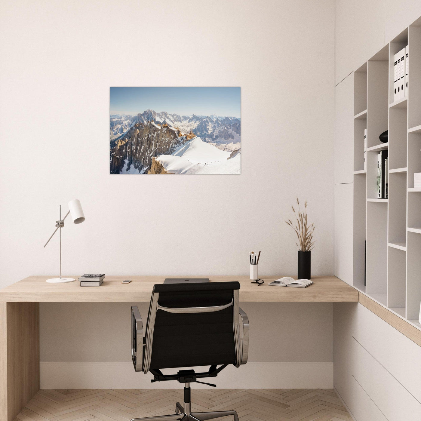 Preview of an AluArtMountains photo print in an interior