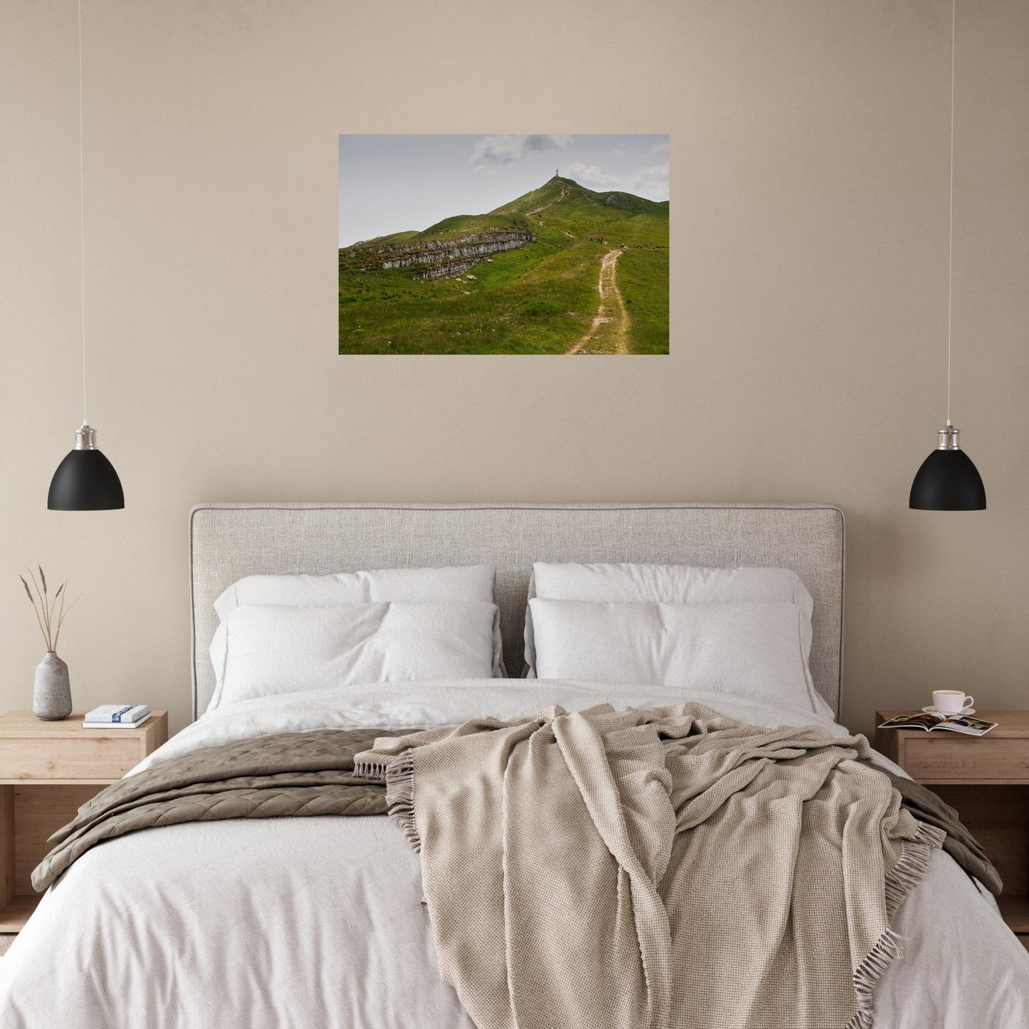 Photo of the landscapes of Crêt de la Neige in Lélex — photo print on matte aluminium Dibond