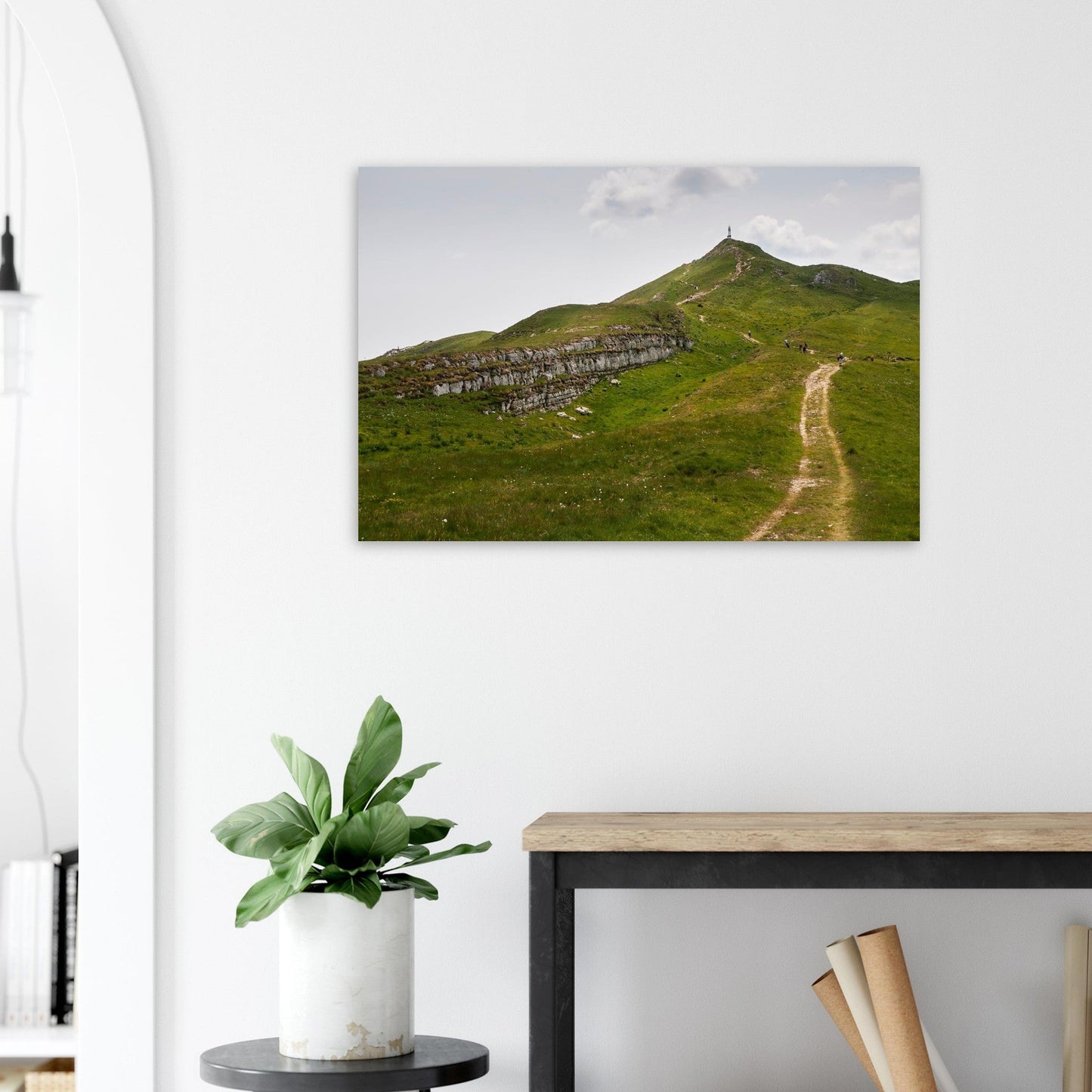 Photo of the landscapes of Crêt de la Neige in Lélex — photo print on matte aluminium Dibond