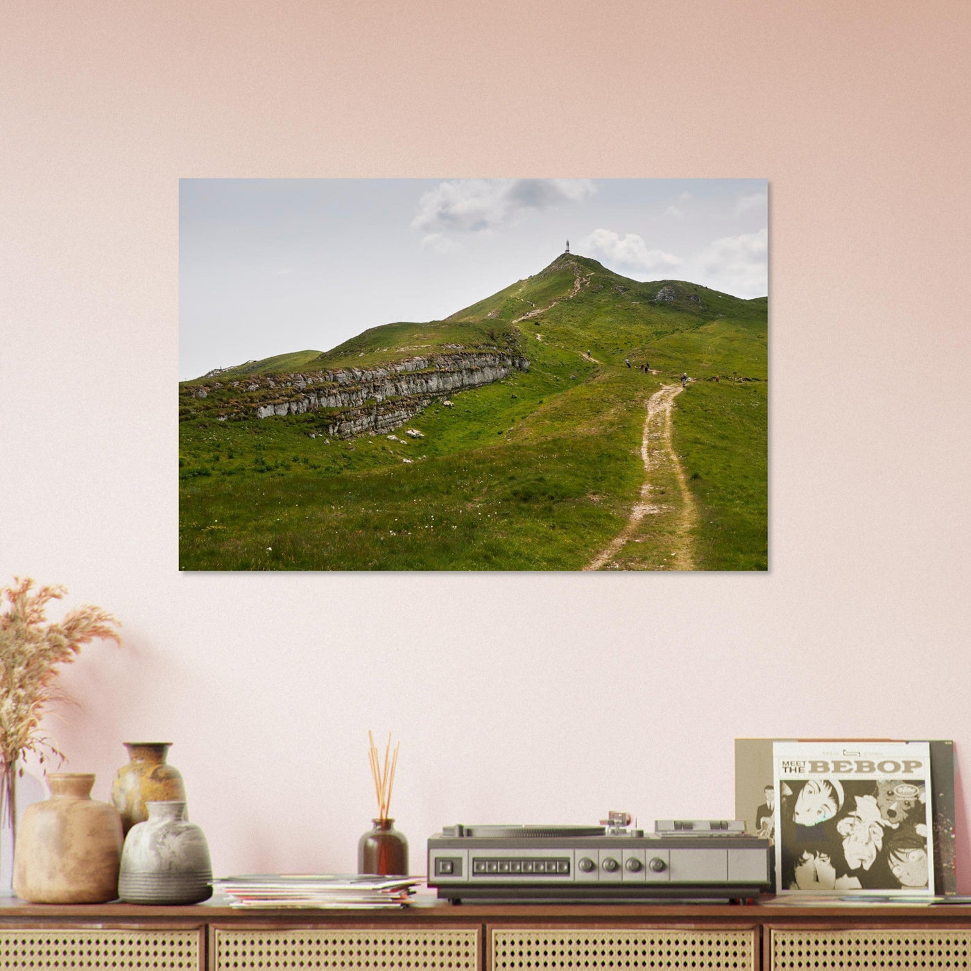Preview of an AluArtMountains photo print in an interior