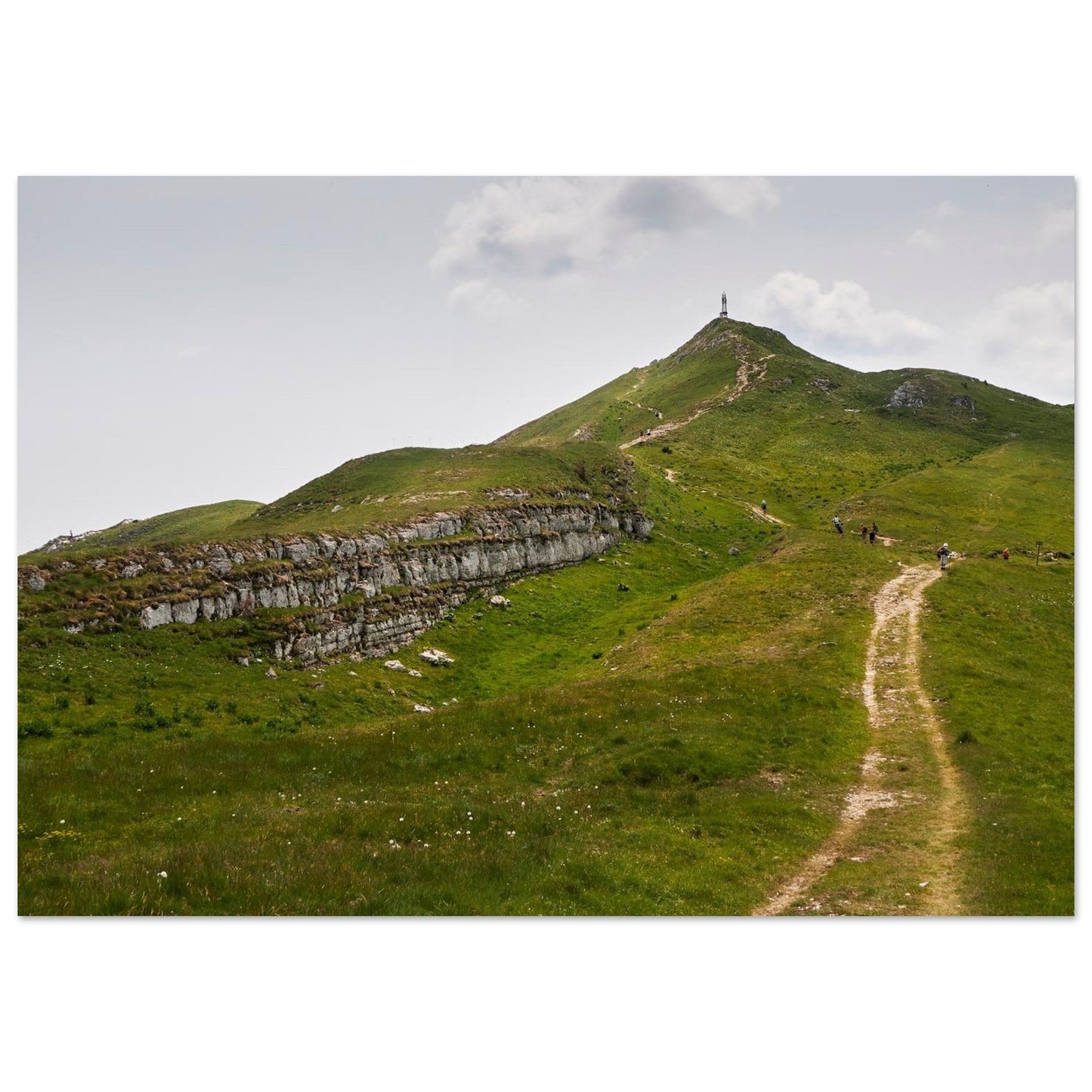 Photo of the landscapes of Crêt de la Neige in Lélex — photo print on matte aluminium Dibond