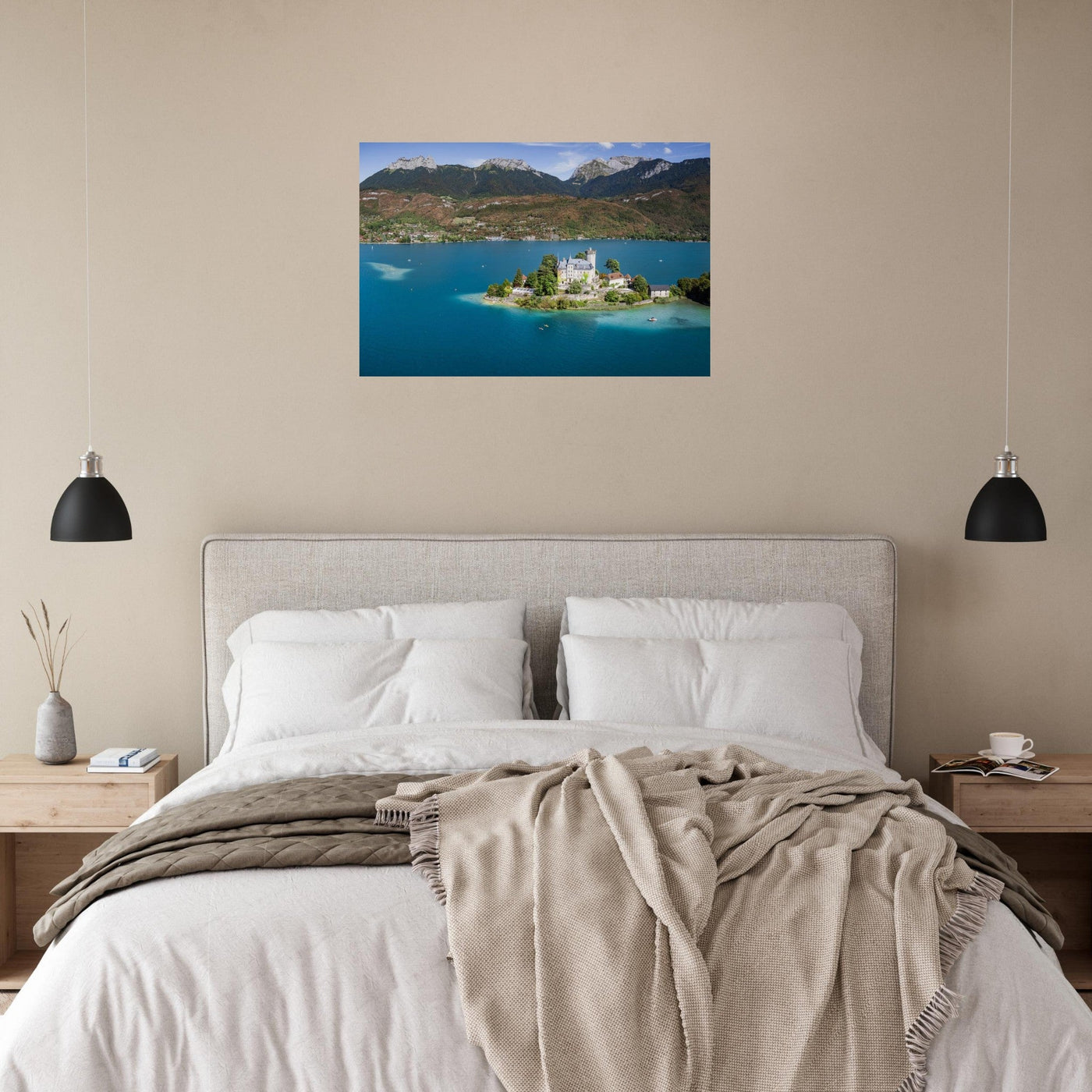 Simulation of an AluArtMountains photo print in an interior setting