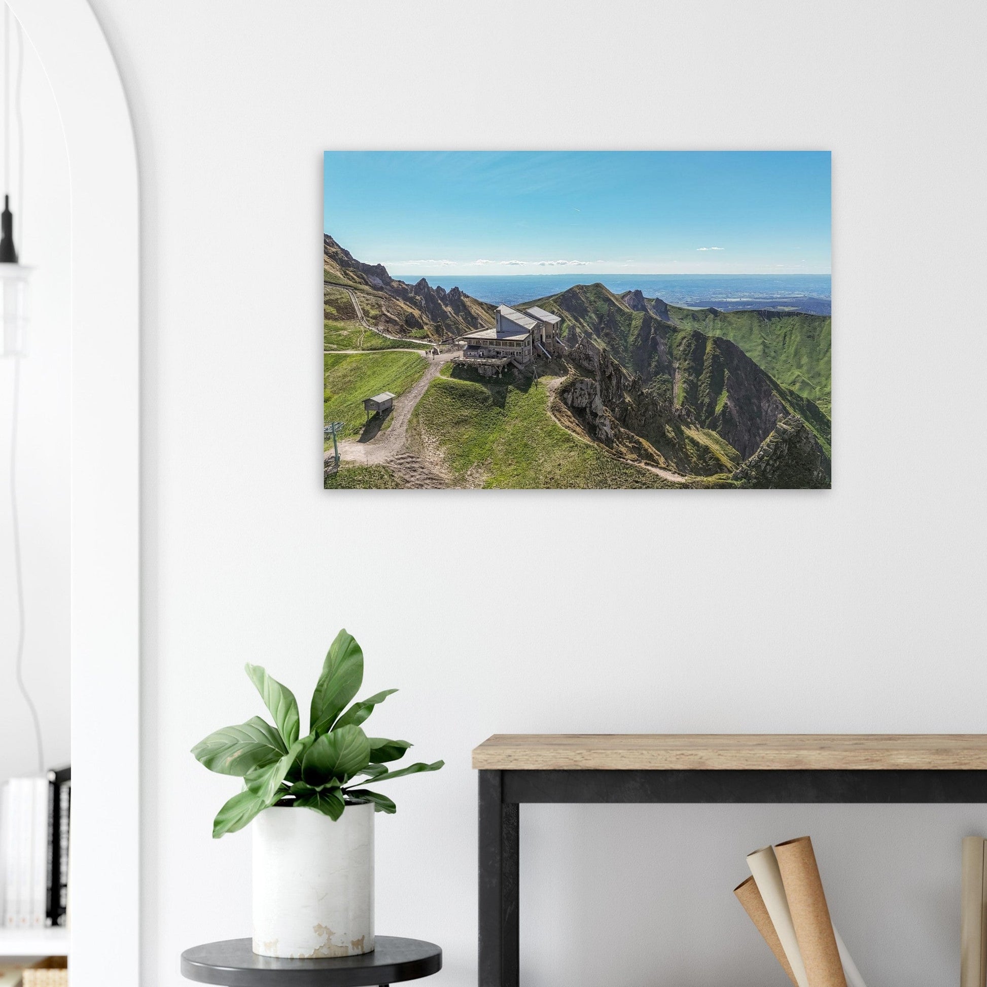 Photo du chemin des Crêtes du Sancy au Mont-Dore — tableau photo paysage de montagne en Alu Dibond