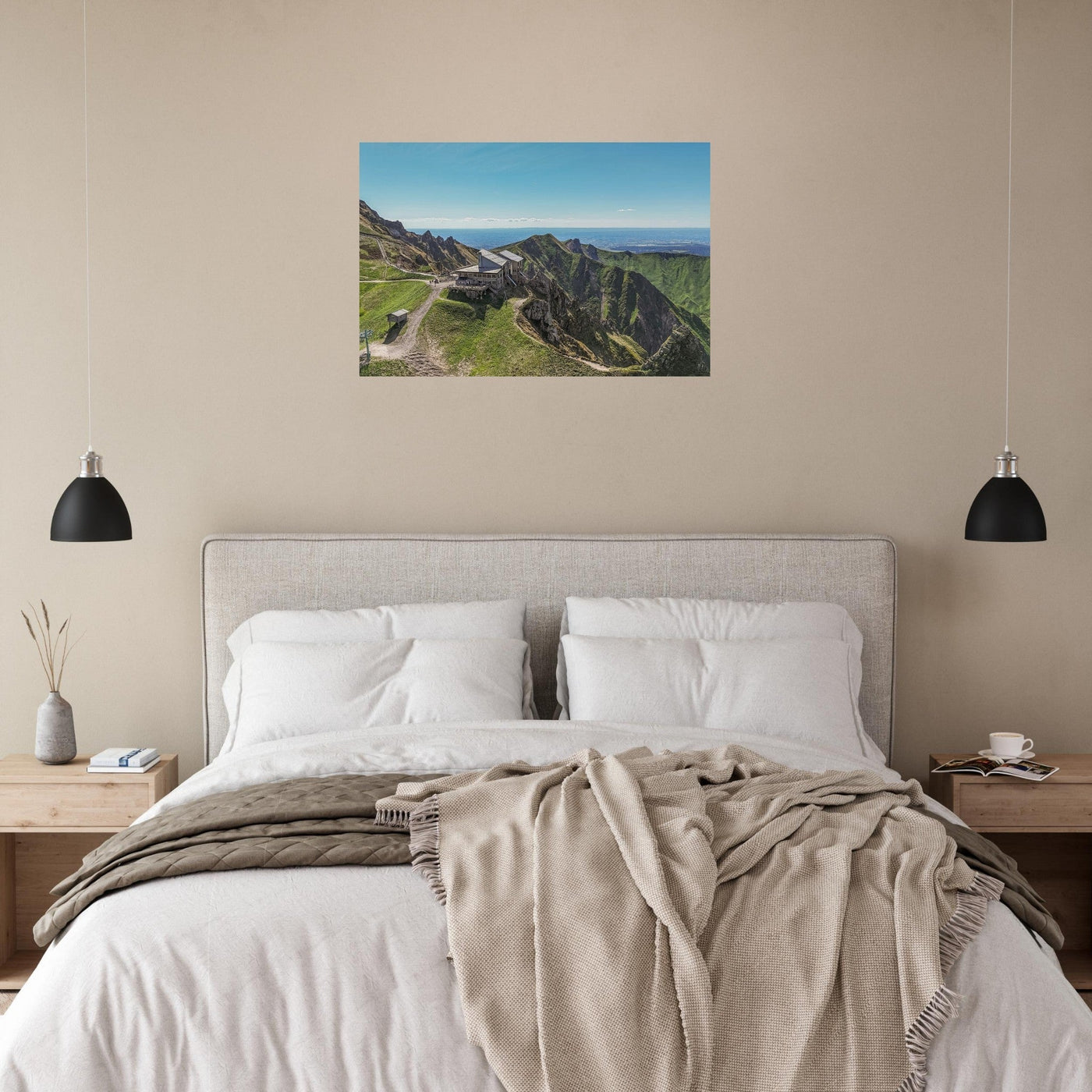 Preview of an AluArtMountains photo print in an interior