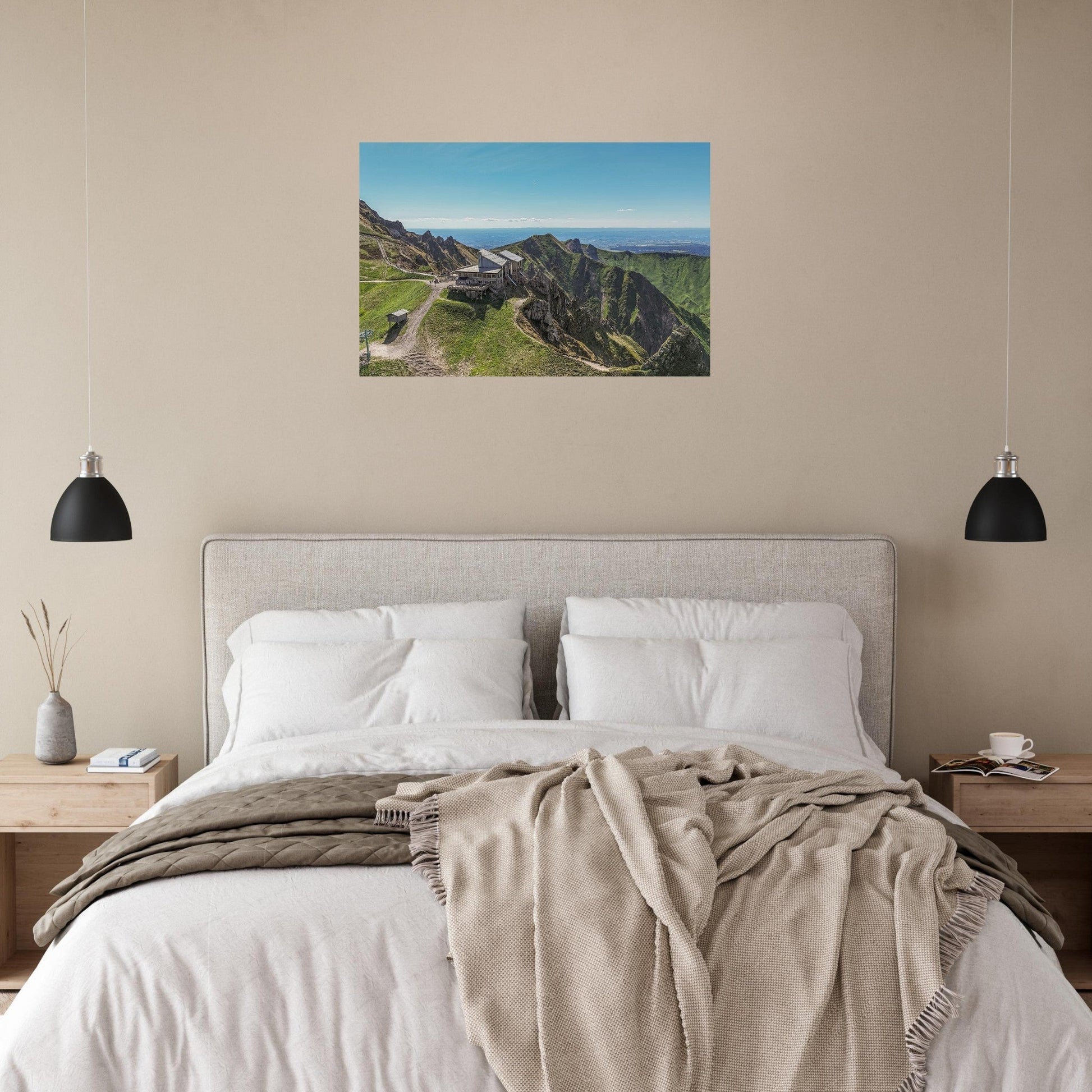 Photo du chemin des Crêtes du Sancy au Mont-Dore — tableau photo paysage de montagne en Alu Dibond