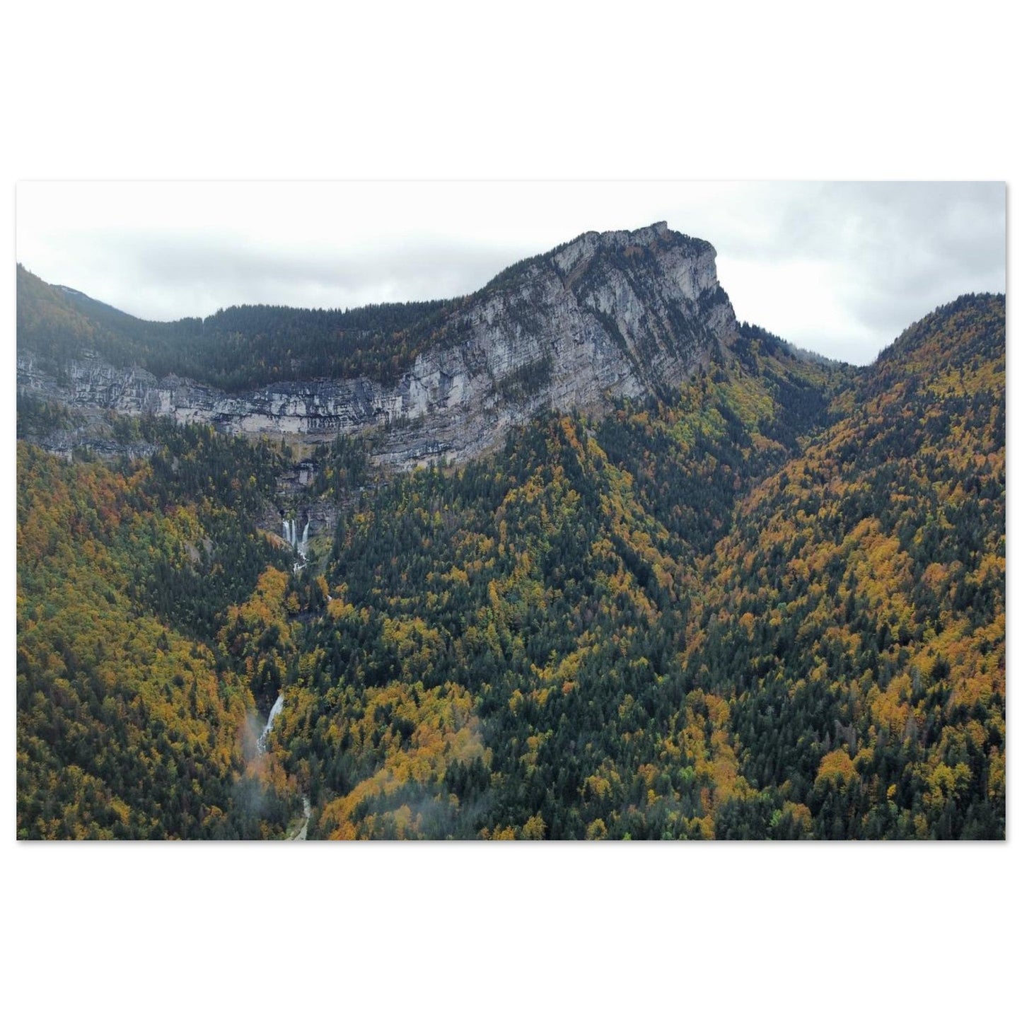 Photo du Cirque de Saint-Même en Chartreuse — tableau photo paysage de montagne en Alu Dibond, fabrication française