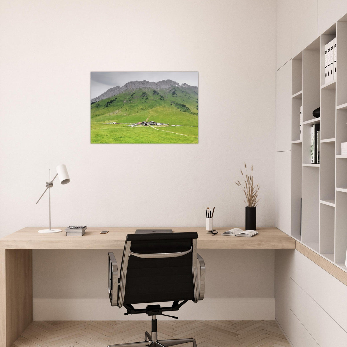 Tableau photo du col des Aravis en été sur aluminium Dibond mat — photographie : Alena F-key
