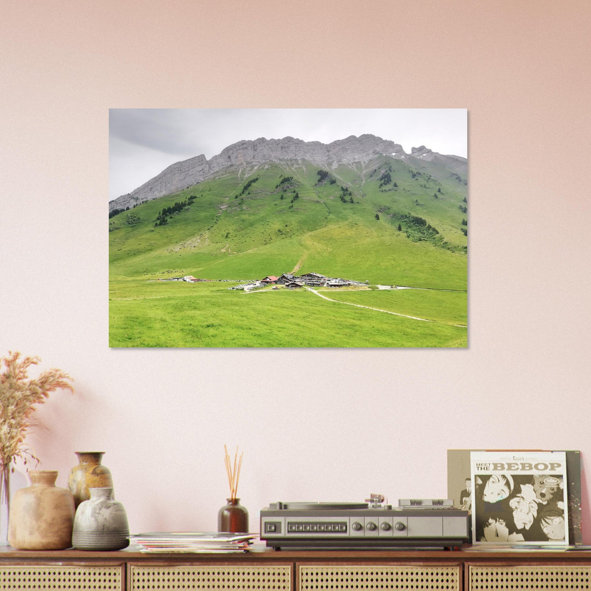 Tableau photo du col des Aravis en été sur aluminium Dibond mat — photographie : Alena F-key