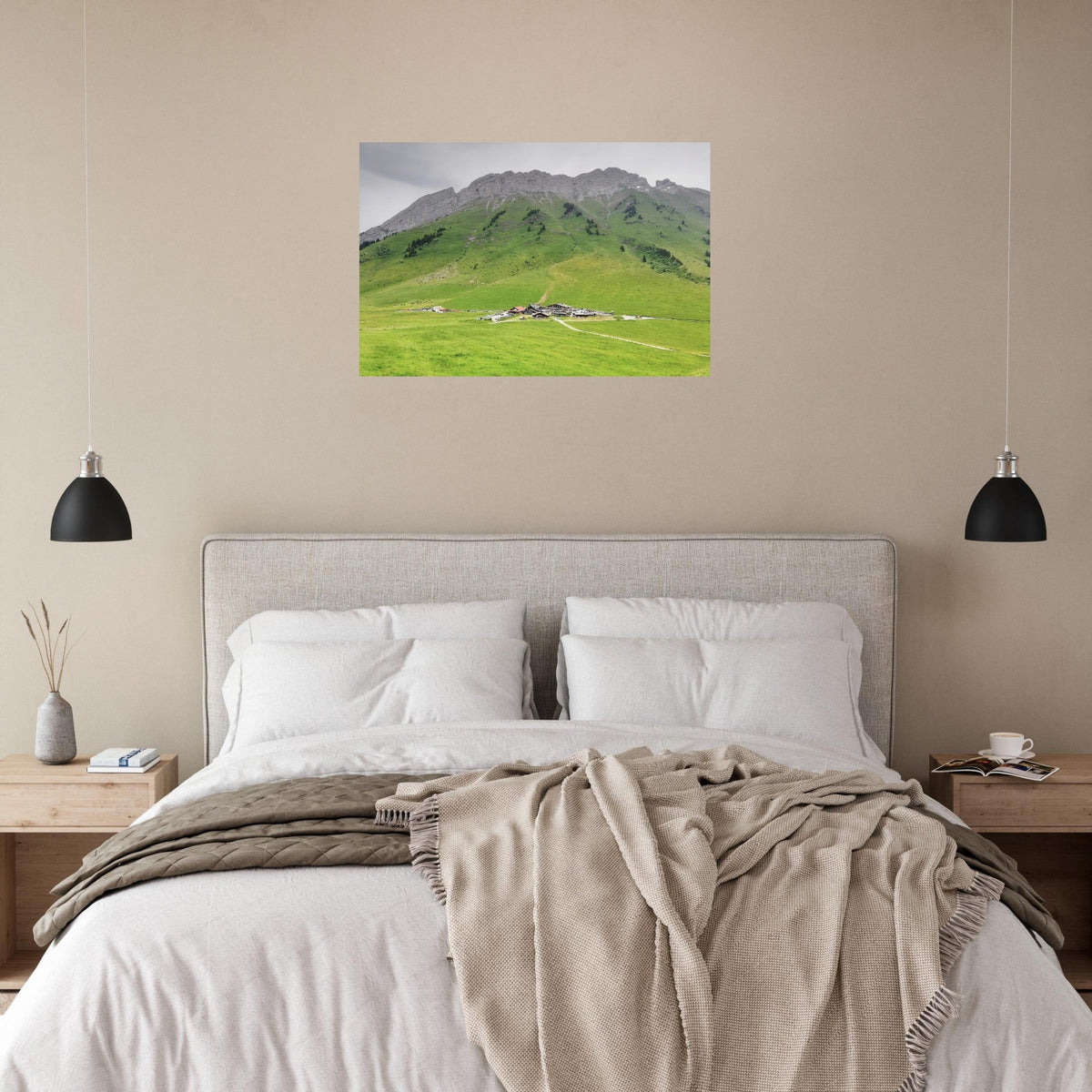 Tableau photo du col des Aravis en été sur aluminium Dibond mat — photographie : Alena F-key