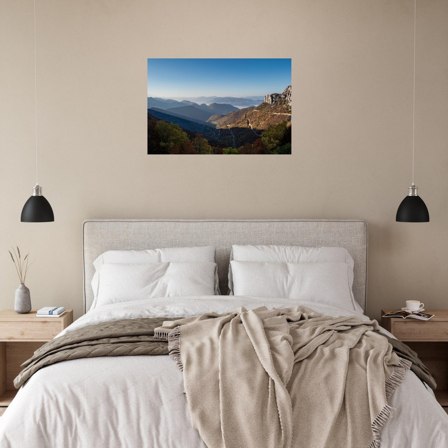 Photo of the Diois from the Col de Rousset in the Vercors — photo print on matte aluminium Dibond