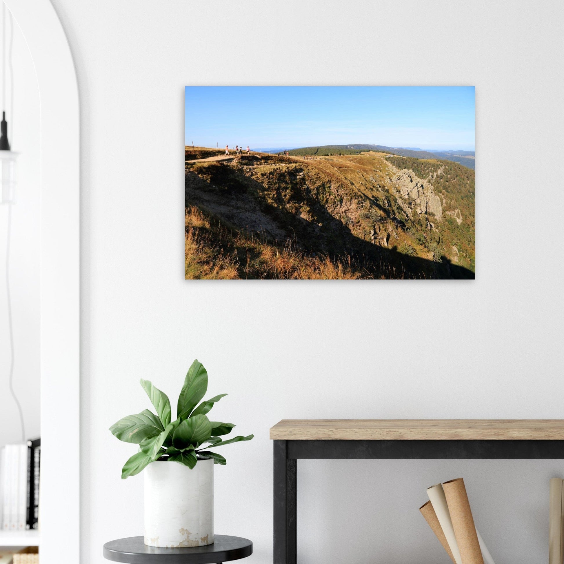 Photo du Hohneck et des falaises de la Martinswand — tableau photo paysage de montagne en Alu Dibond
