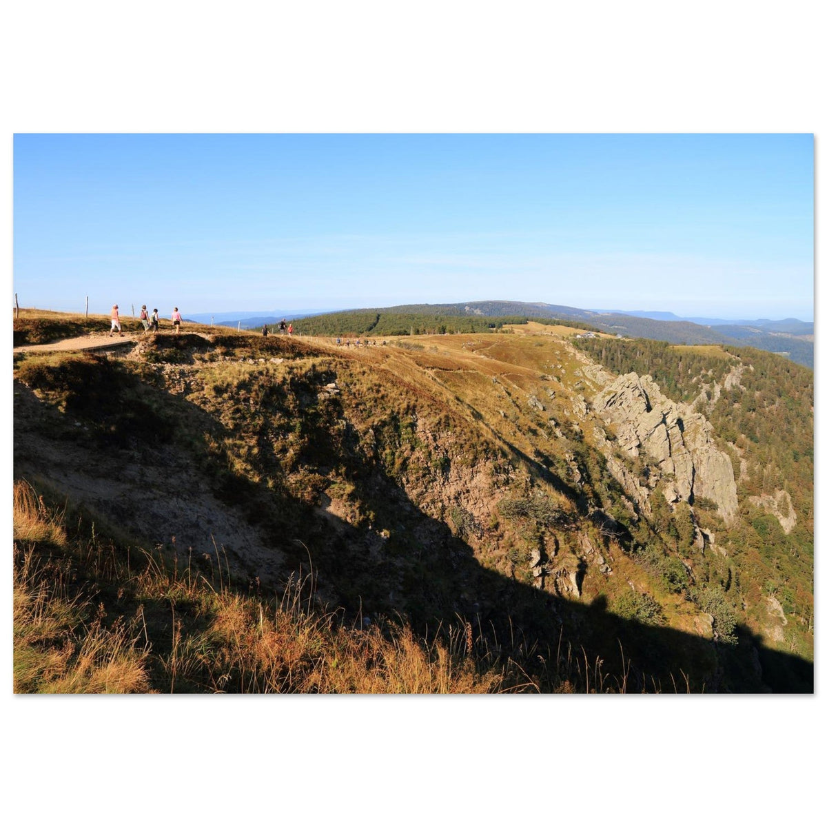 Photo of the Hohneck and the Martinswand cliffs — photo print on matte aluminium Dibond